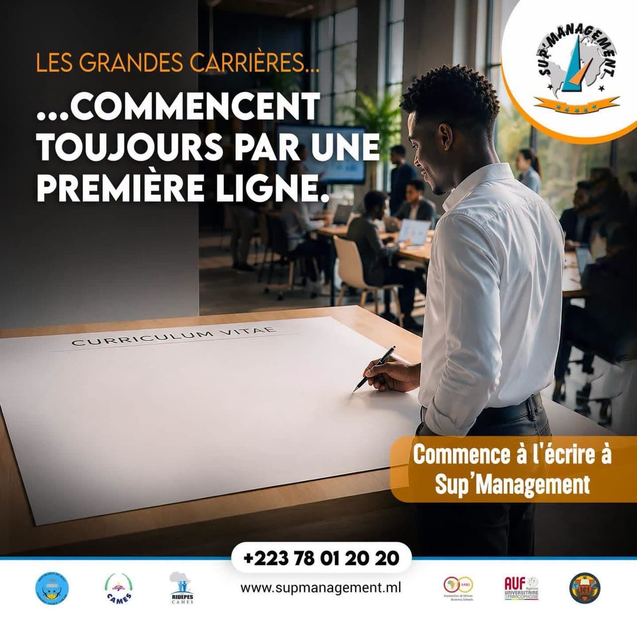 Les grandes carrières... ... commencent toujours par une première ligne.